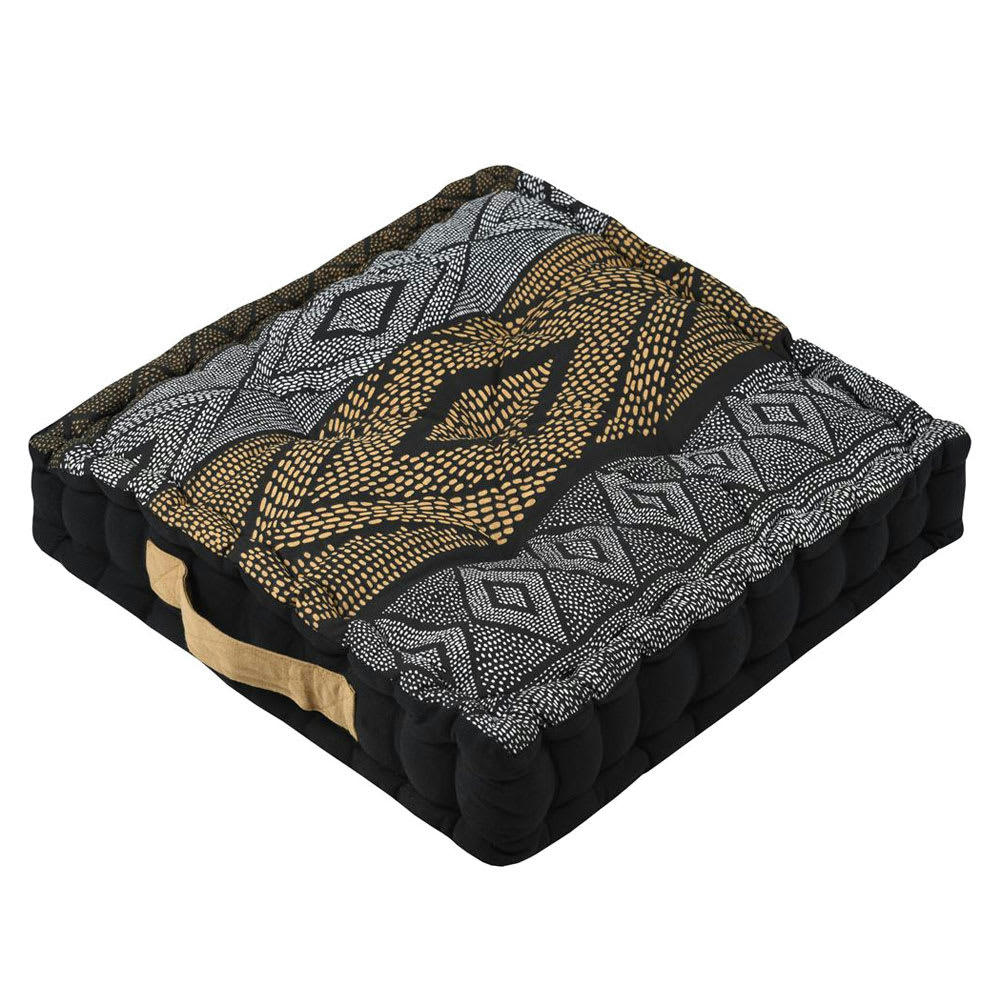 ETHNOGRAPH - Coussin pouf de sol 44x44cm