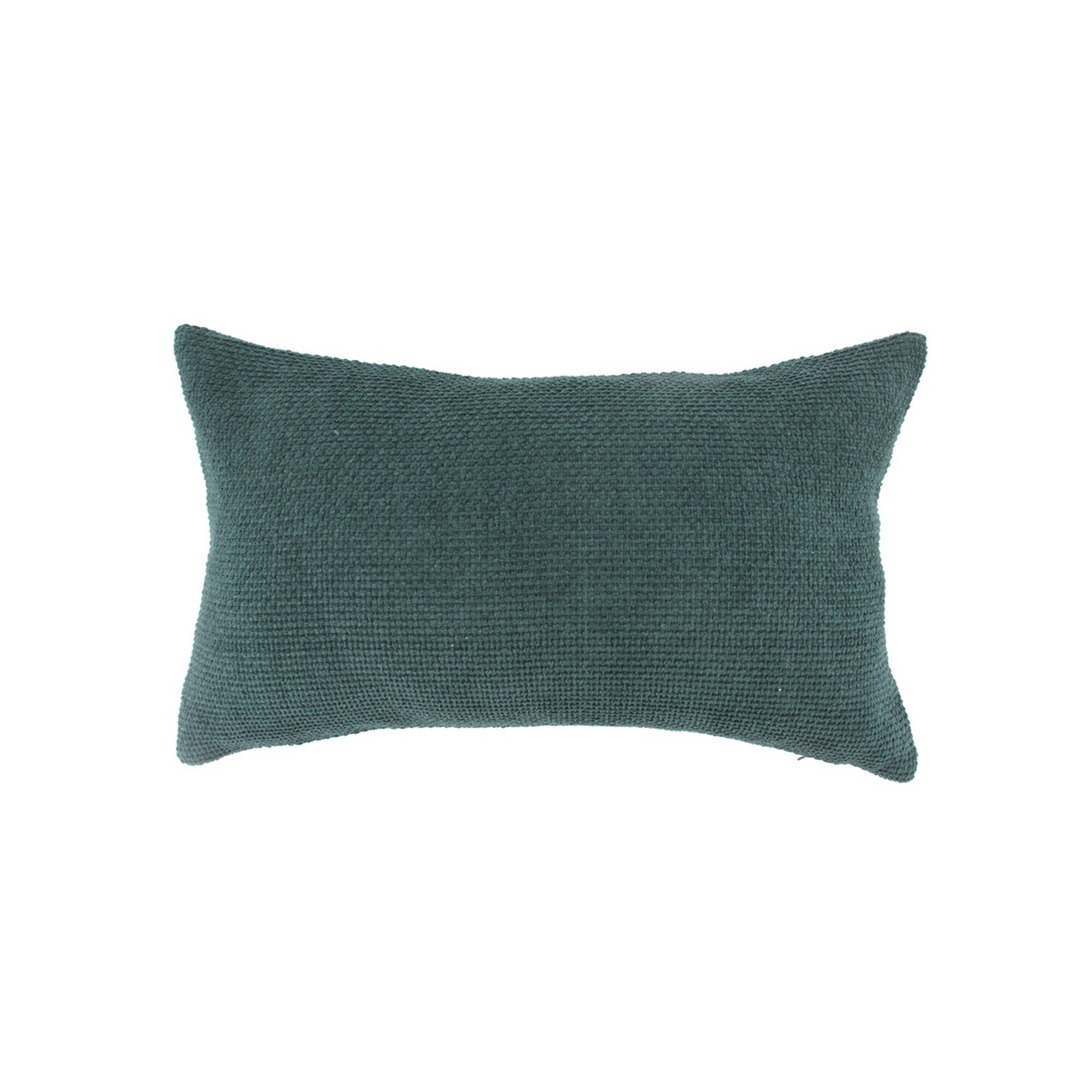 Coussin rectangulaire uni, velours chenille