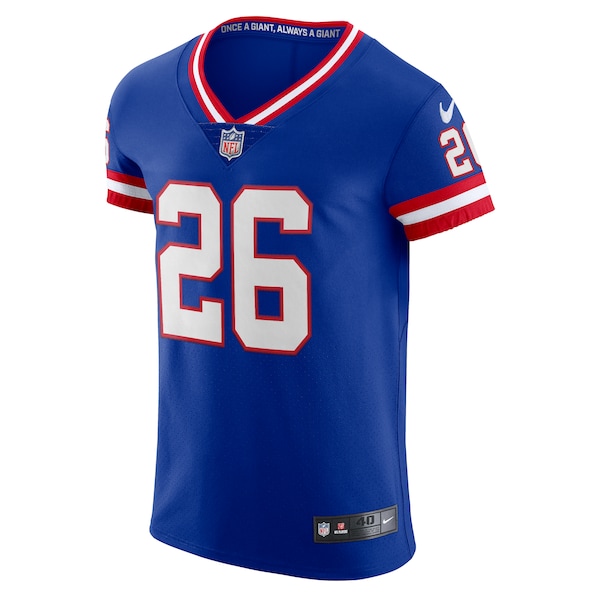 Saquon Barkley New York Giants Nike Classic Vapor Elite Player Jersey - Royal