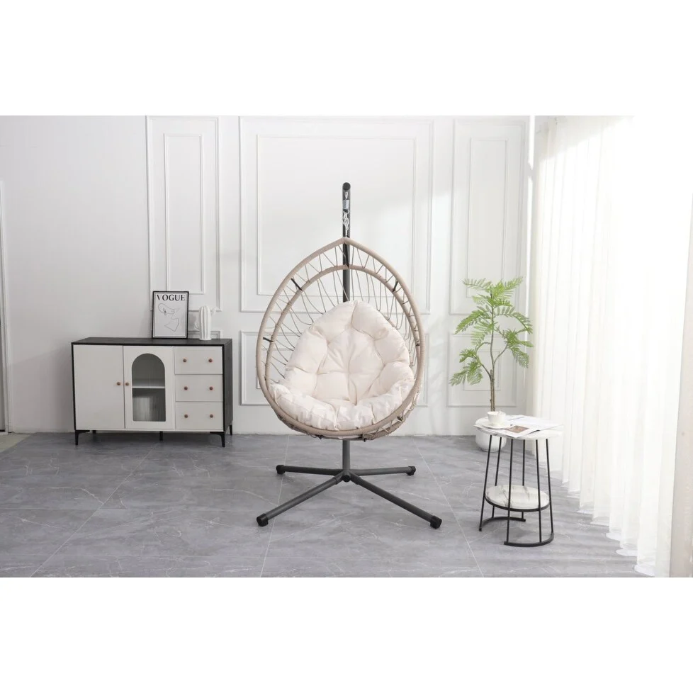 HDPE Egg Hanging Chair with Stand