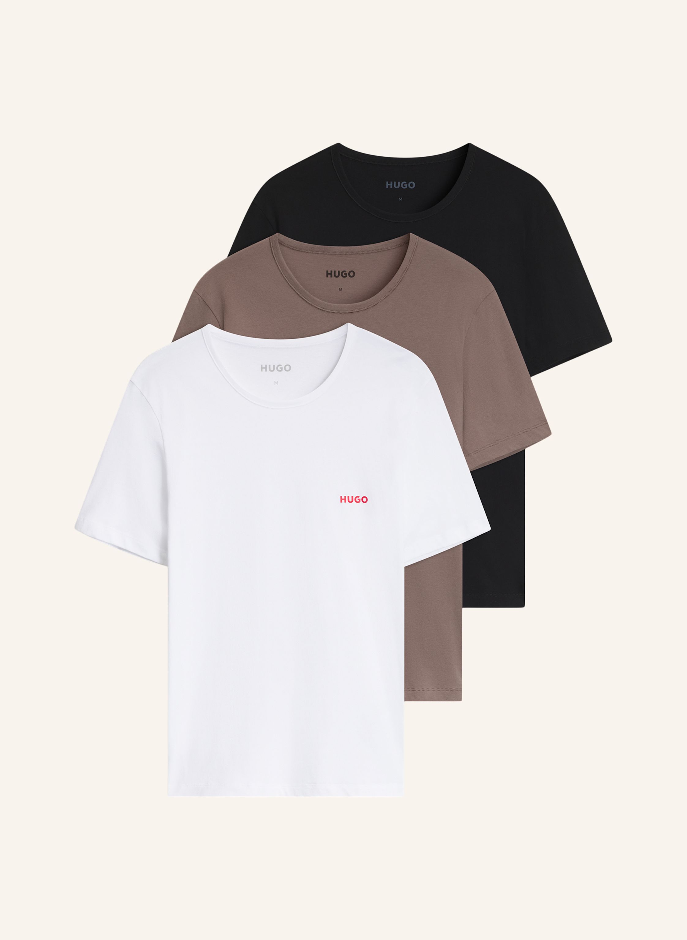 HUGO 3Er-Pack T-Shirts T-SHIRT RN TRIPLET P Regular Fit