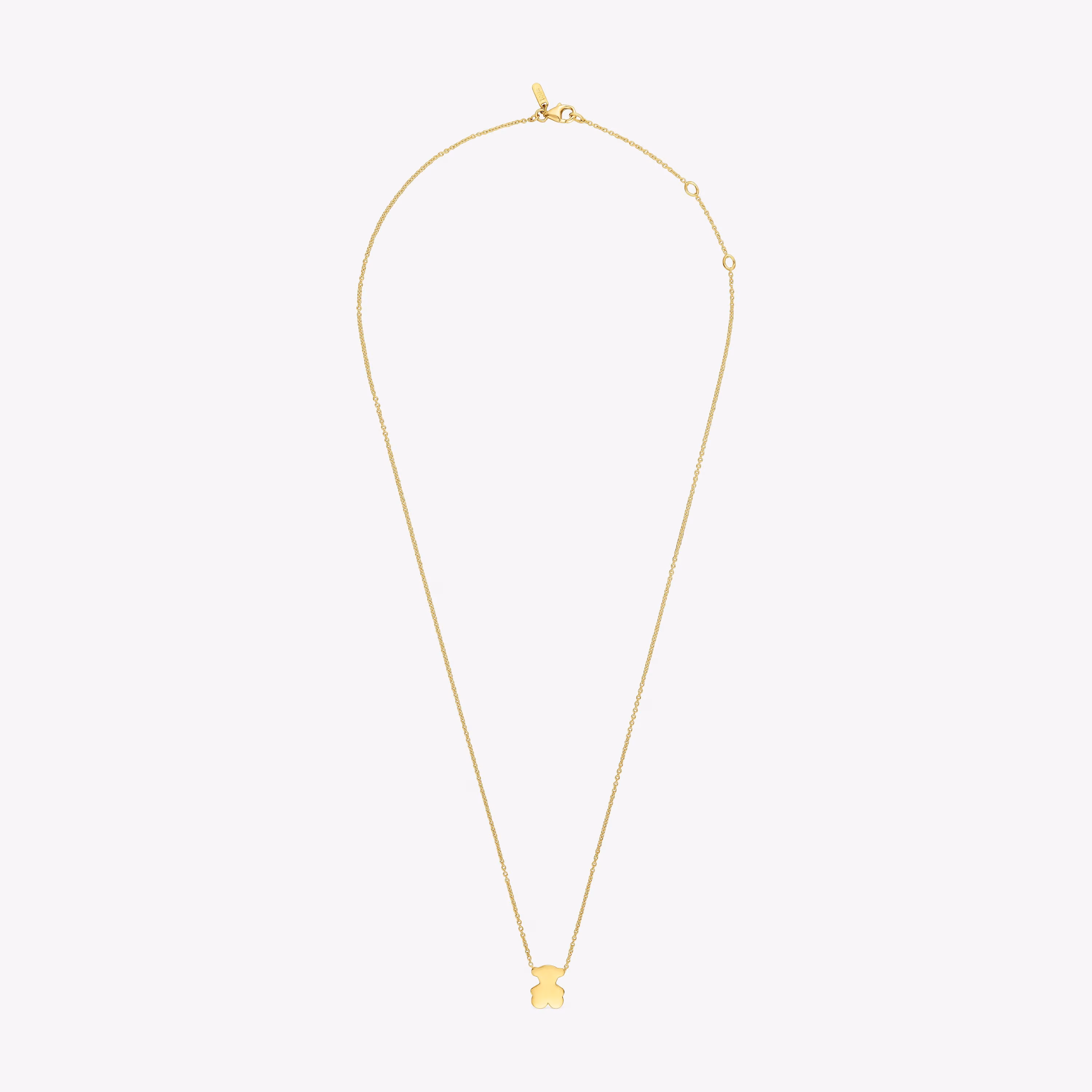 Collar corto de oro con motivo oso 10 mm Sweet Dolls