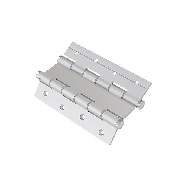 Charnière va et vient à ressort, 180X40 mm, en aluminium anodisée argent, pour porte de 40 mm.