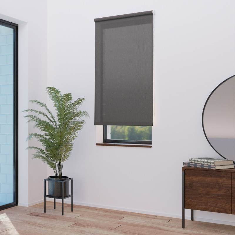 Store enrouleur tamisant Ancona taupe 150 x 190 cm MADECO
