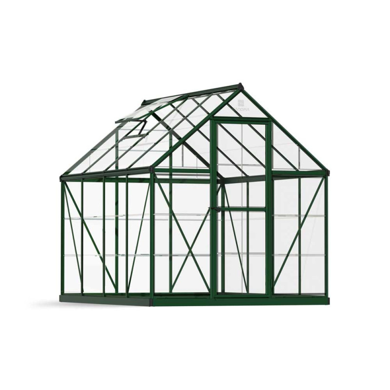 Serre en polycarbonate Harmony verte 4,4 m² CANOPIA