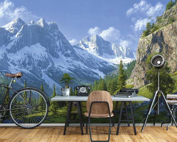 Fototapeta góry 3d natura krajobraz na ścianę sypialnia salon 250x175