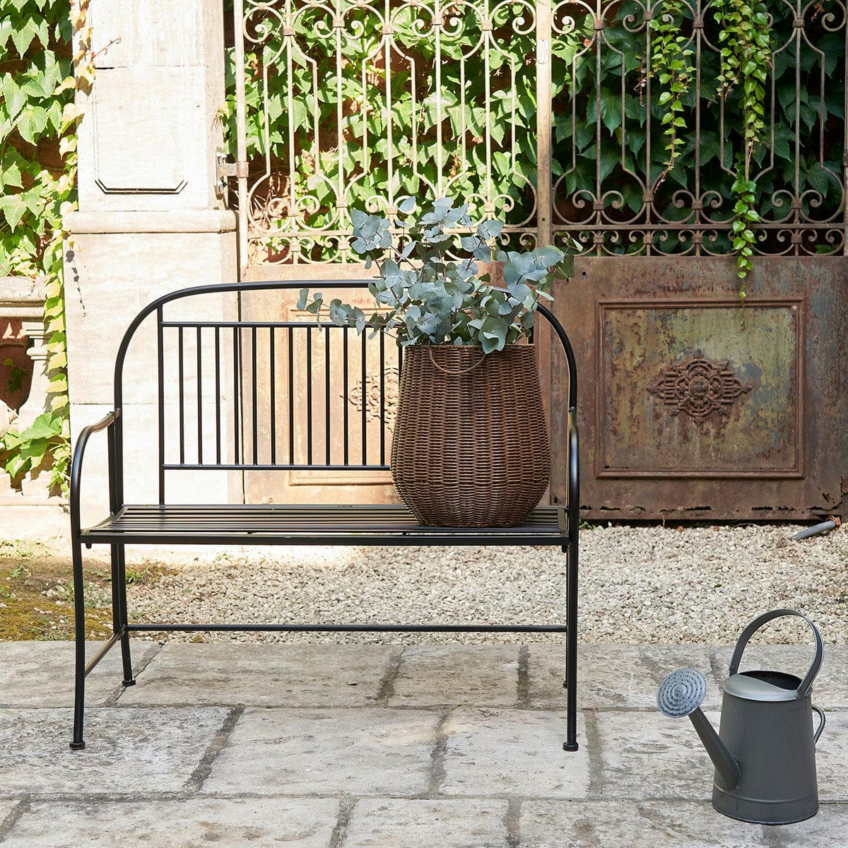 - Banc en fer forgé pliant