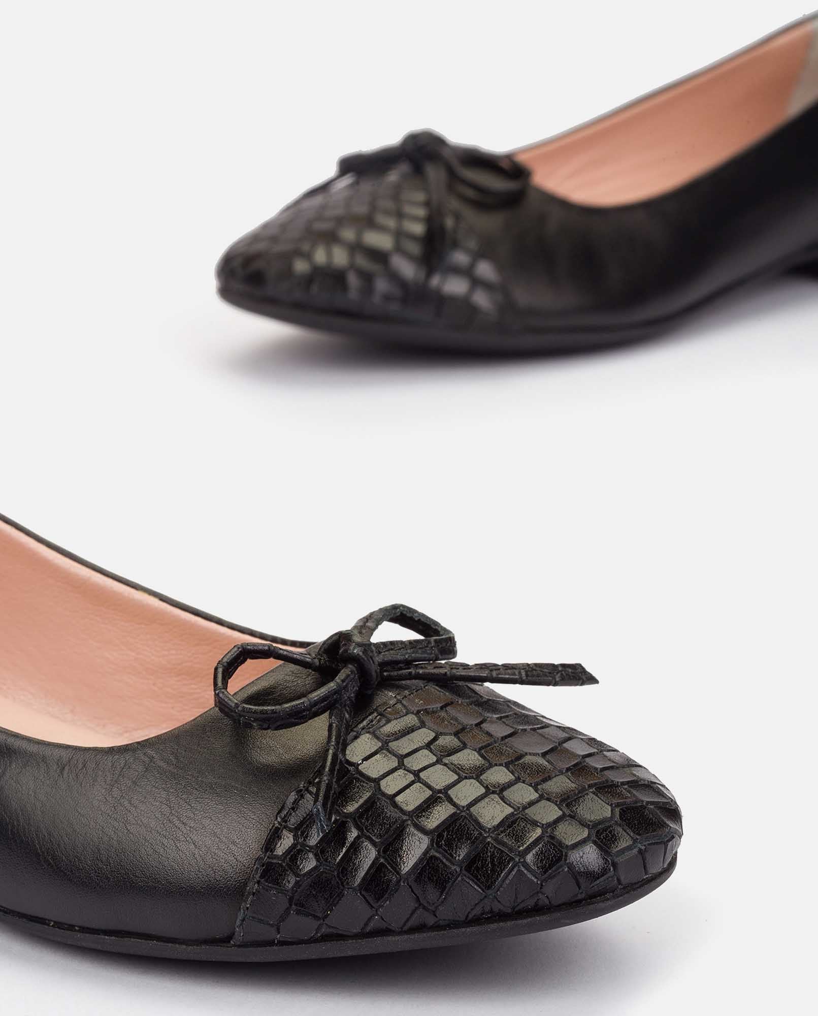 Zapato plano Canada 001 negro