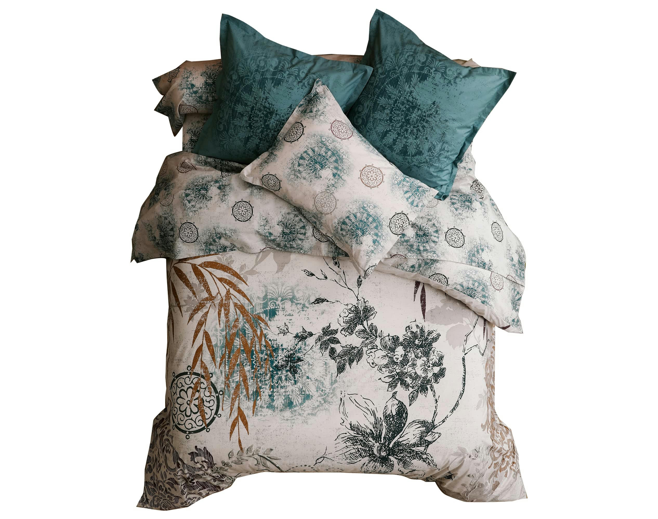 KYOTO - Housse de couette 240x220 en percale de coton  multicolore