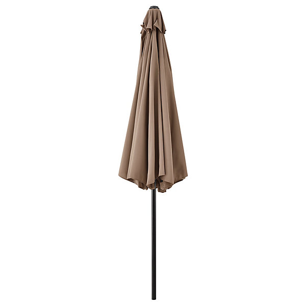 Parasol de jardin solide resistant au beige Helloshop26