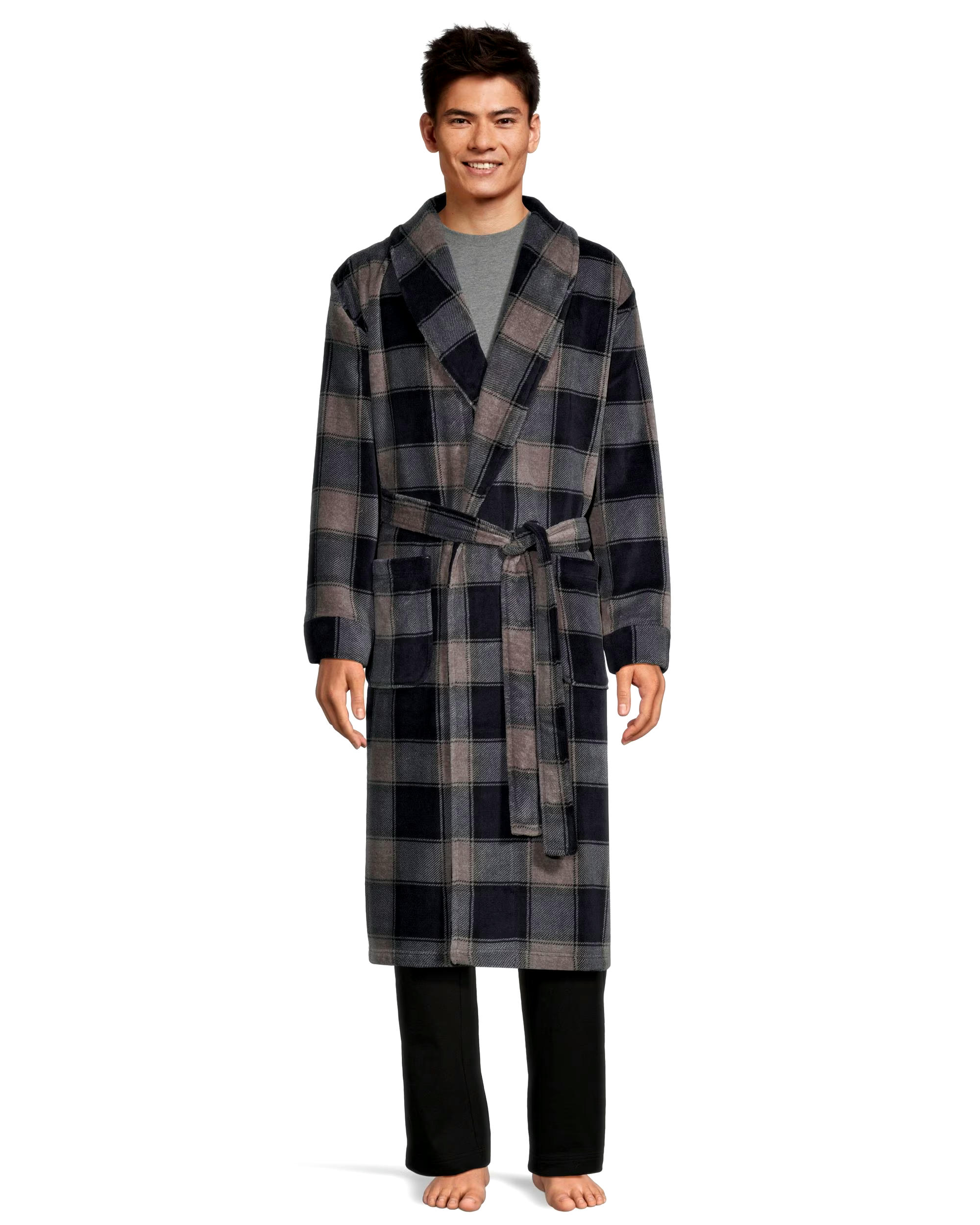Denver Hayes Men's Cozy Fleece Robe