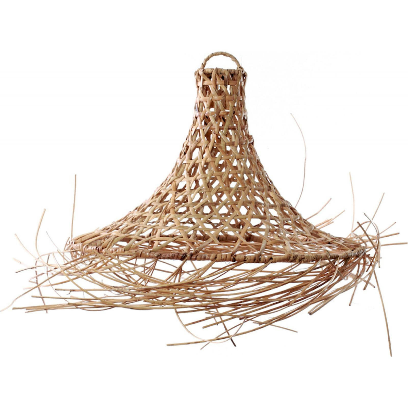 BALI BAZAR - Abat-jour Rotin Bois clair 40x40x30 cm