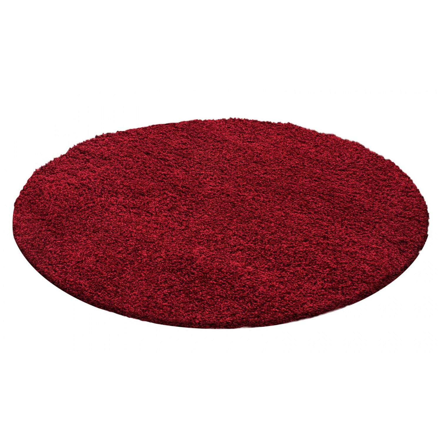 Dywan Shaggy Czerwony 80 cm x 80 cm koło