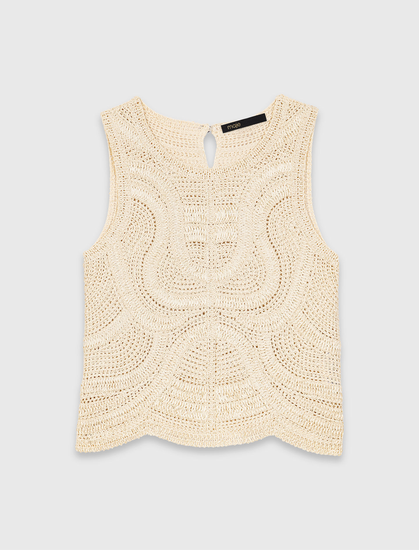 Top sans manches en crochet