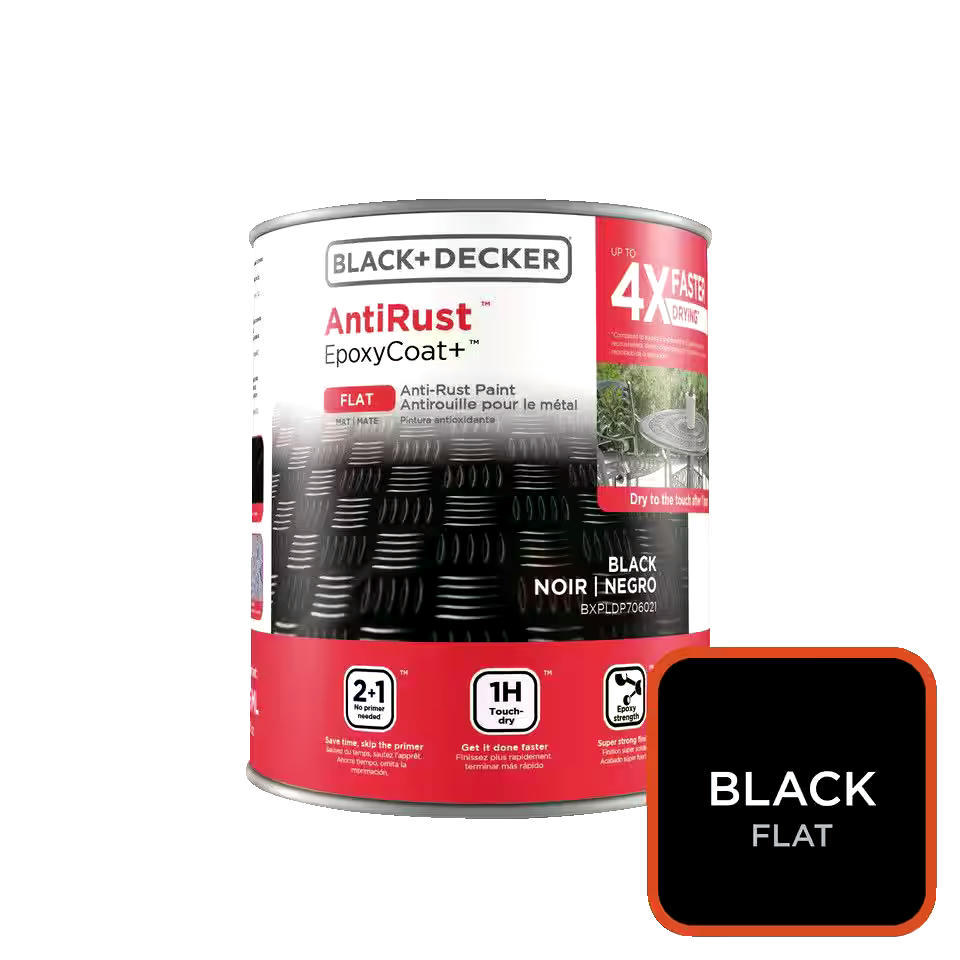 Black & Decker 1-Part Epoxy Rust Paint, 927-mL/Quart
