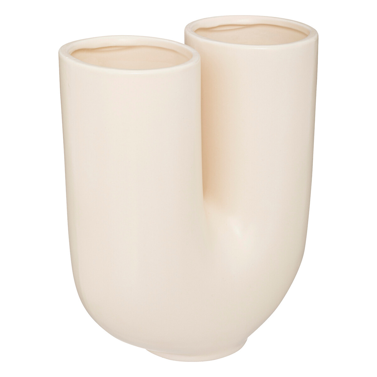 Vase "Rivi", ceramic White, H.30 cm