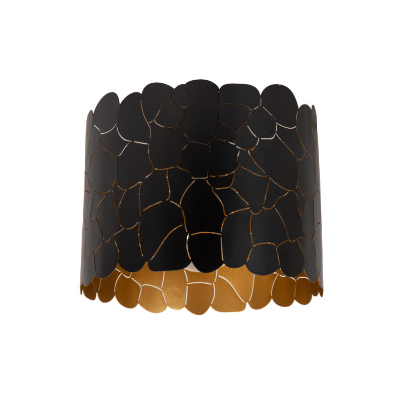 Plafonnier Almelo noir Ø 25,5 cm E27 40 W LUCIDE