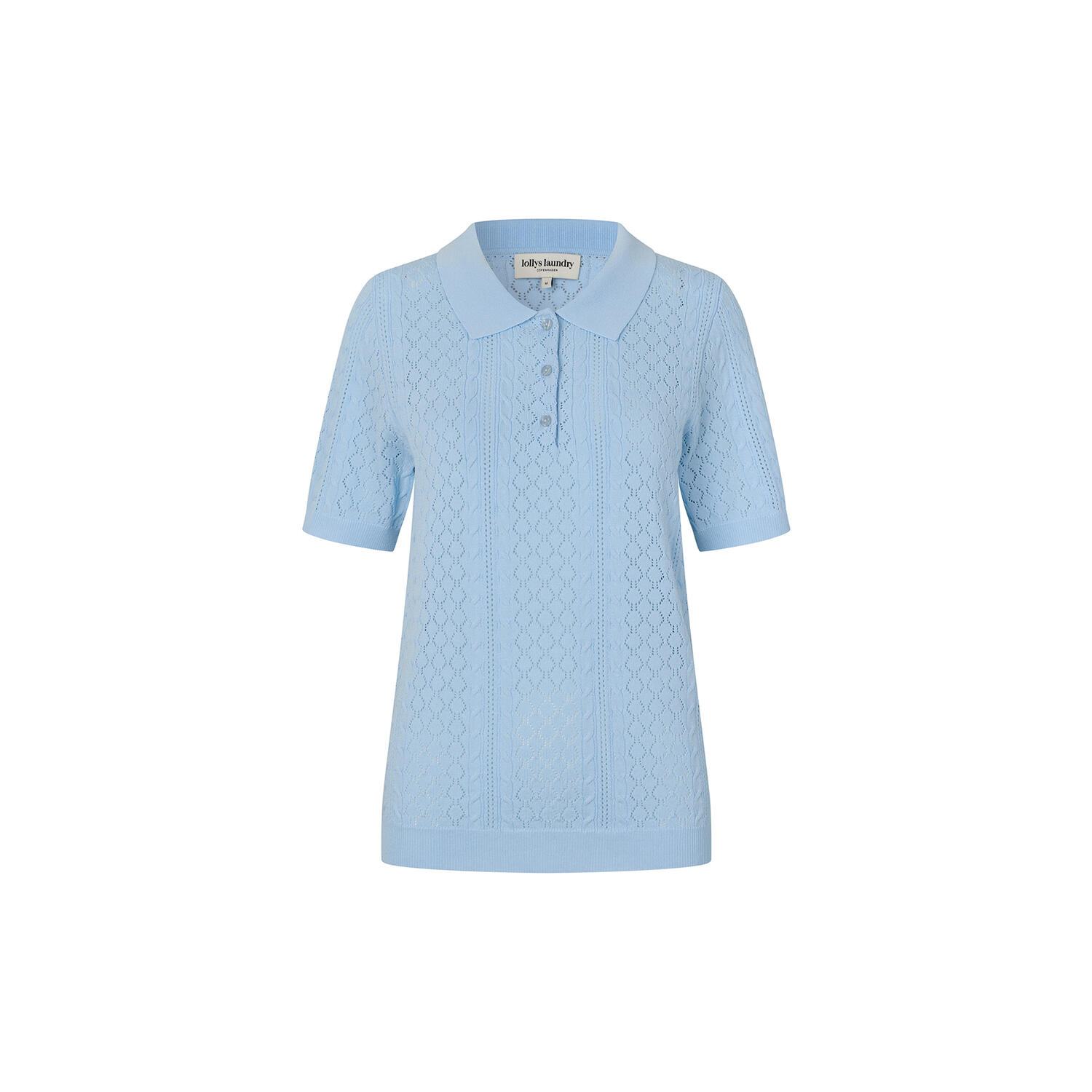 AlaiaLL Polo Knit S/S, light blue