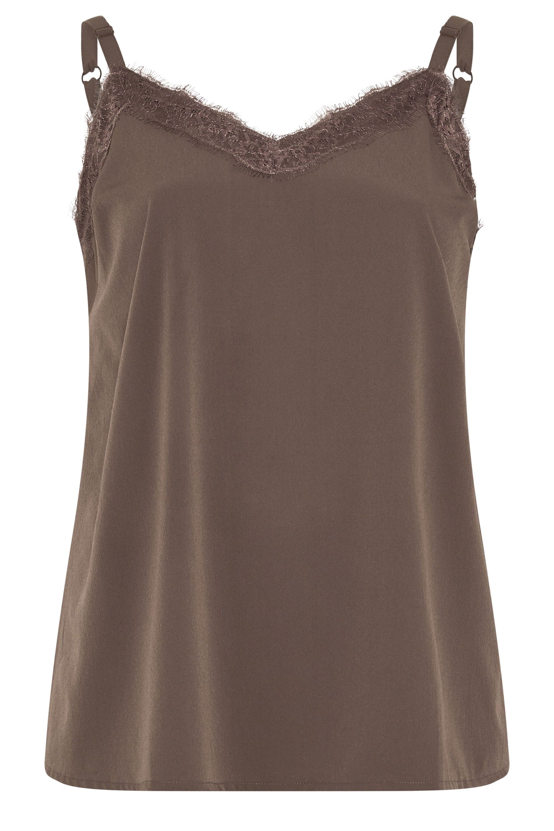 Yours Lace Insert Vest Top