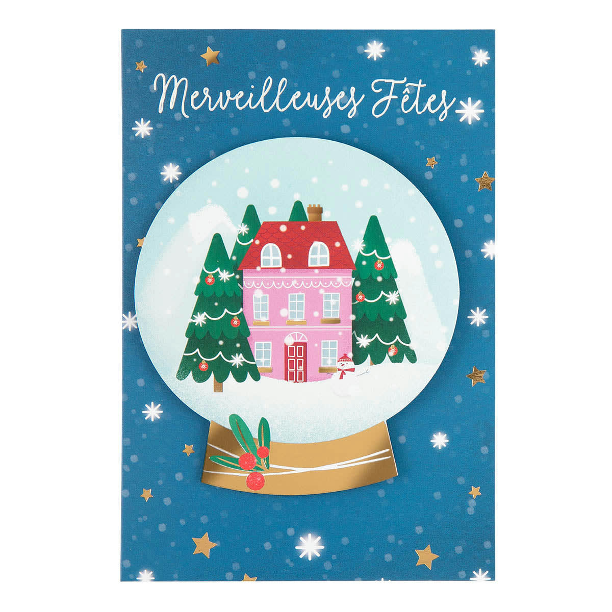 - Carte De Vœux Noël Chic Boule Sapin