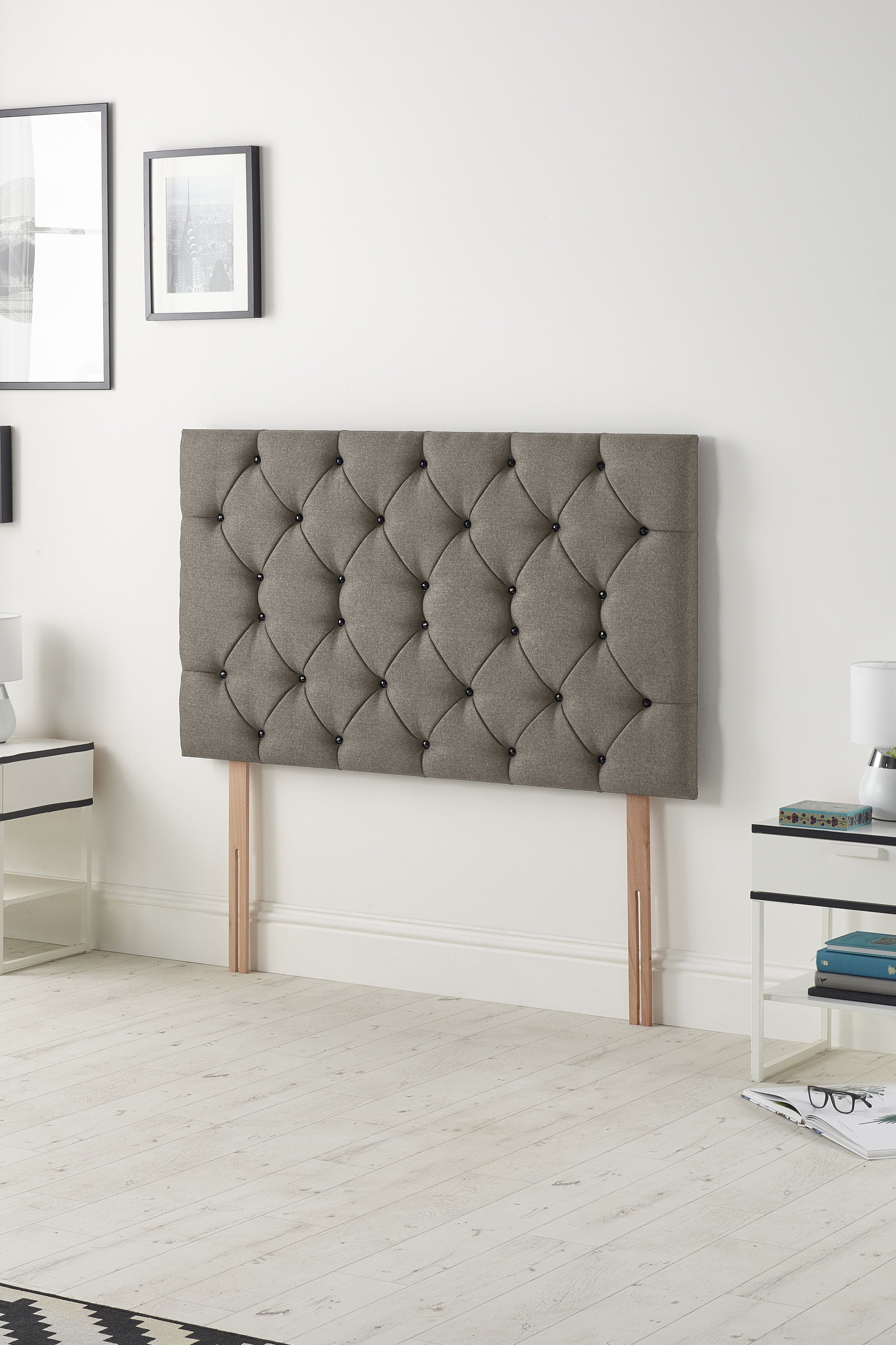 Somnior Premier Tweed Fabric 32" Upholstered Divan Bed Headboard