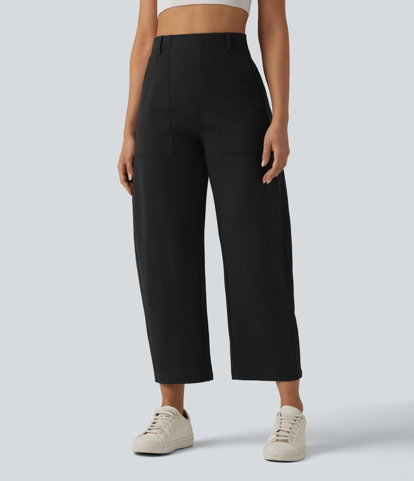 Pantalon barrel DayStretch taille haute avec poches