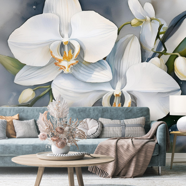 Feeby Fototapeta Kwiat orchidei Abstrakcja