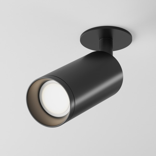 Oprawa wpuszczana okrągła czarna 6cm FOCUS 1xGU10x50W IP20 Maytoni