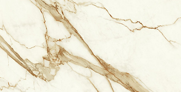 Carrelage effet Marbre Blanc Calacatta Supreme 150x75x0,9 cm Silk Faventa - Sol et mur intérieur (vendu par carton de 2,25 m²) - R