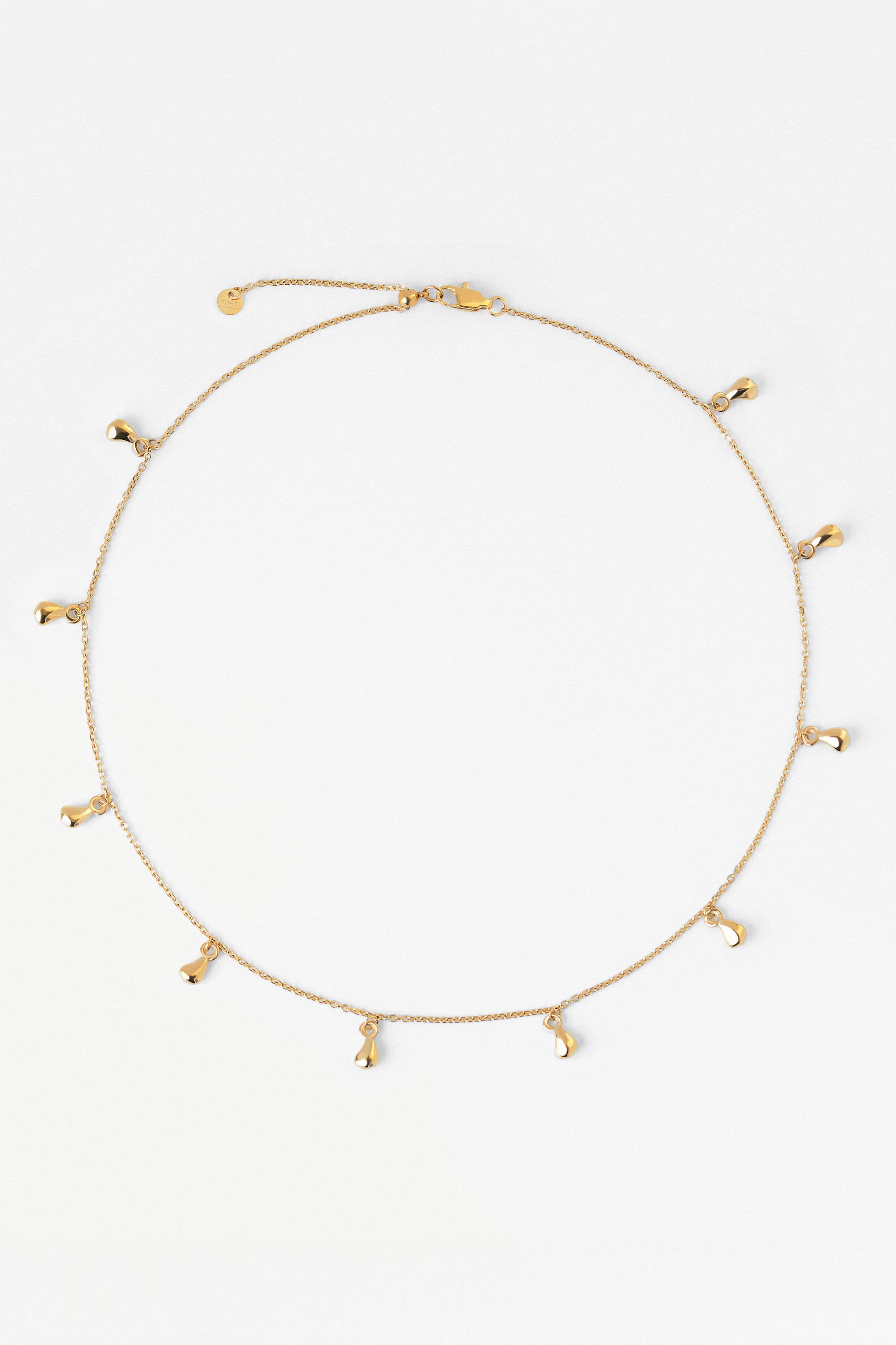 Elk & Bloom Dream Drop Chunky Teardrop 15K Gold Choker Necklace