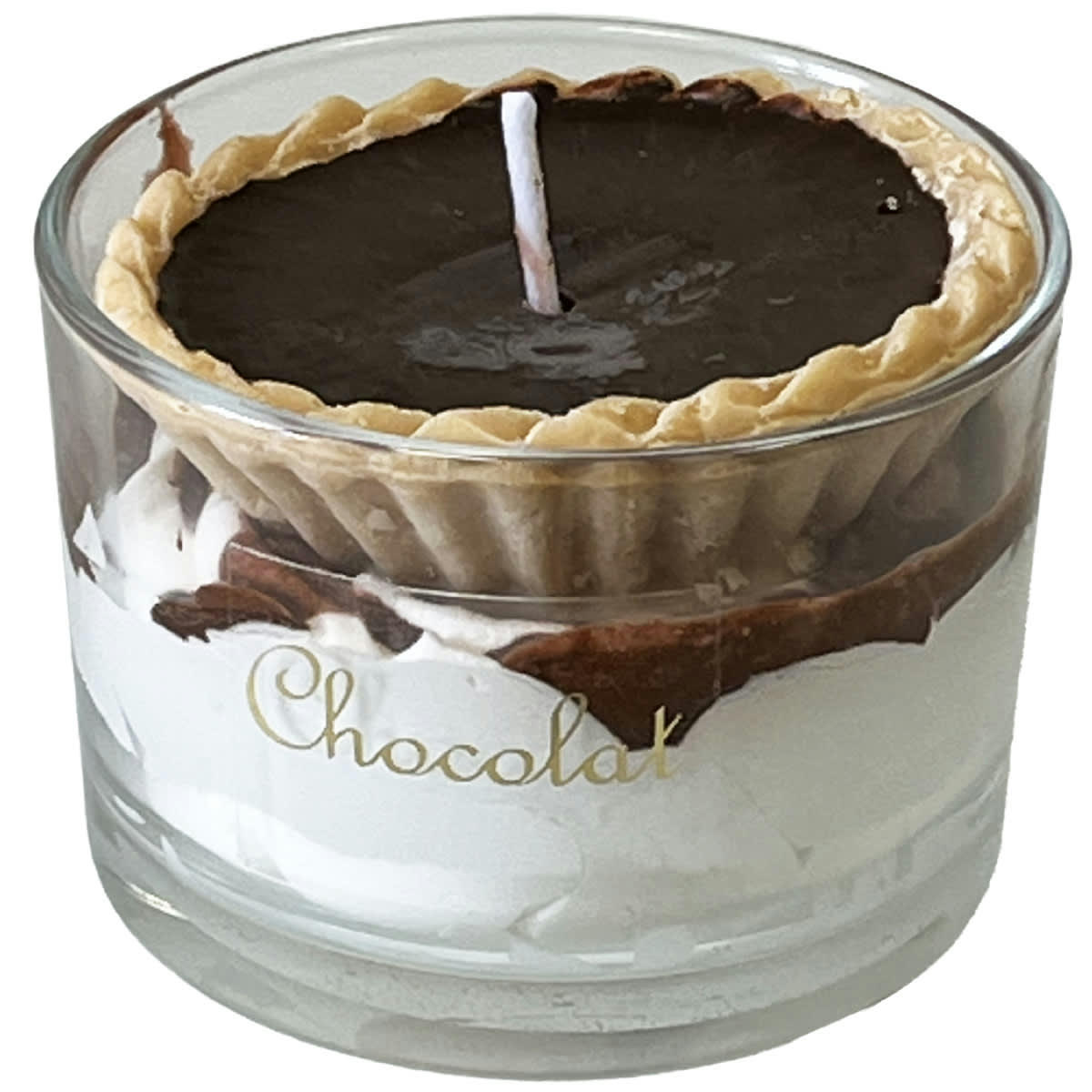 - Bougie parfumée tartelette au chocolat