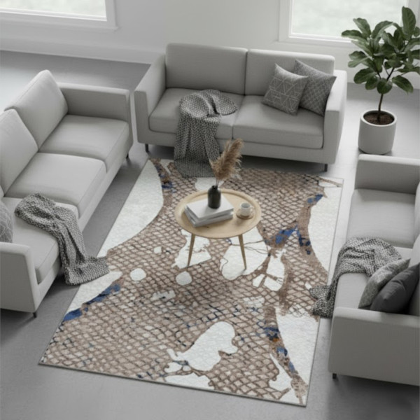 Dywan Tunis 067 beige blue beżowy 140x190