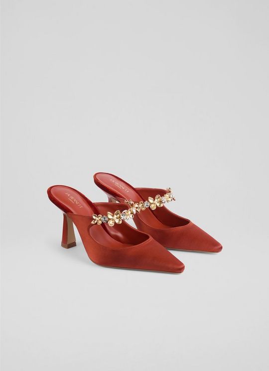 Ambrose Natural Posie Trim Mule Courts