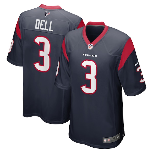 Tank Dell Houston Texans Nike Youth Game Jersey - Navy
