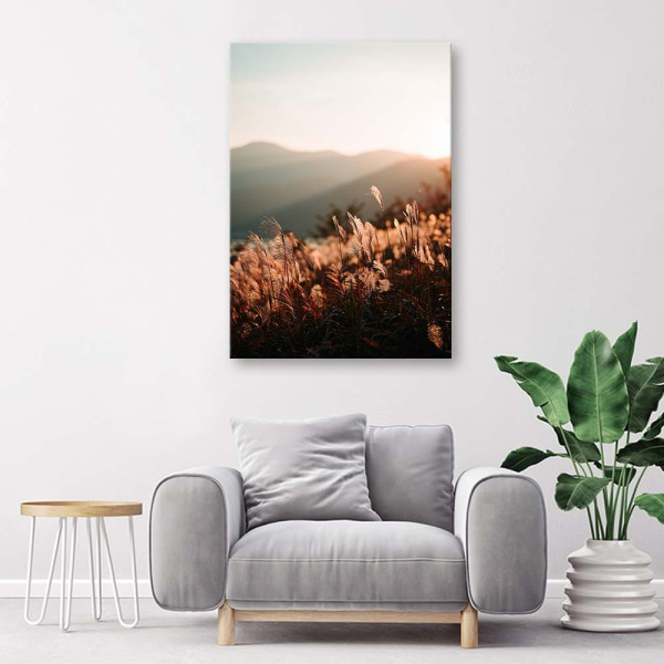 Feeby Obraz na płótnie Łąka i góry 40x60