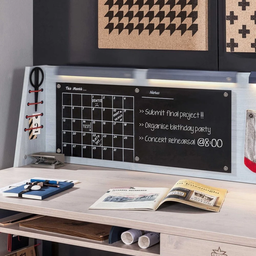 Cilek Trio Wide Smart Desk with Hutch