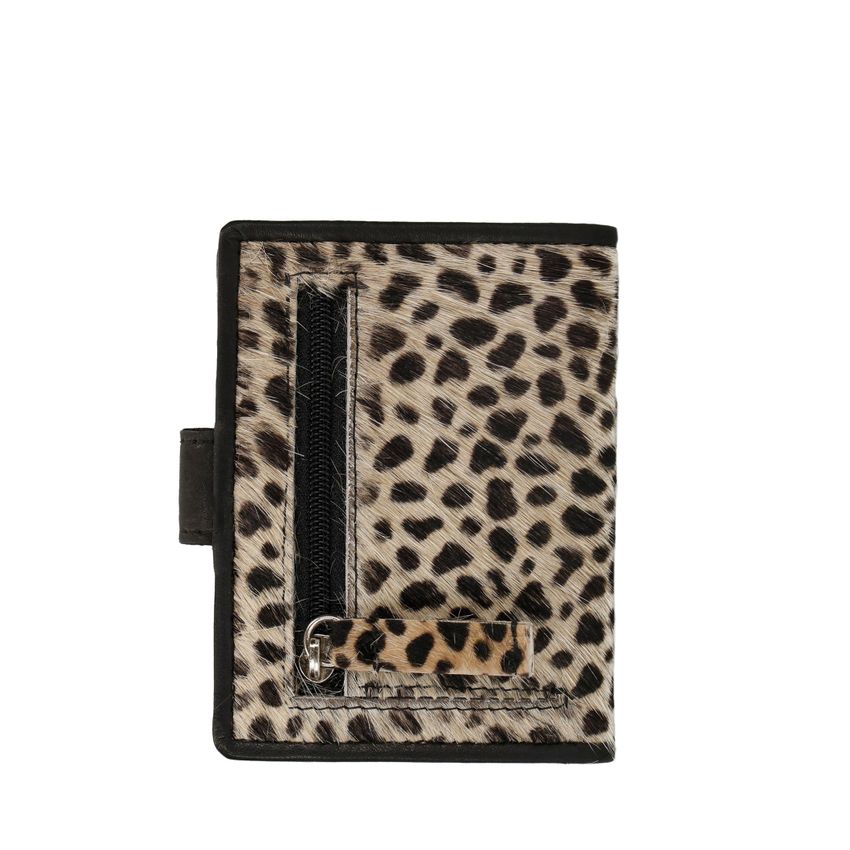 Manfield Portemonnee met leopard print