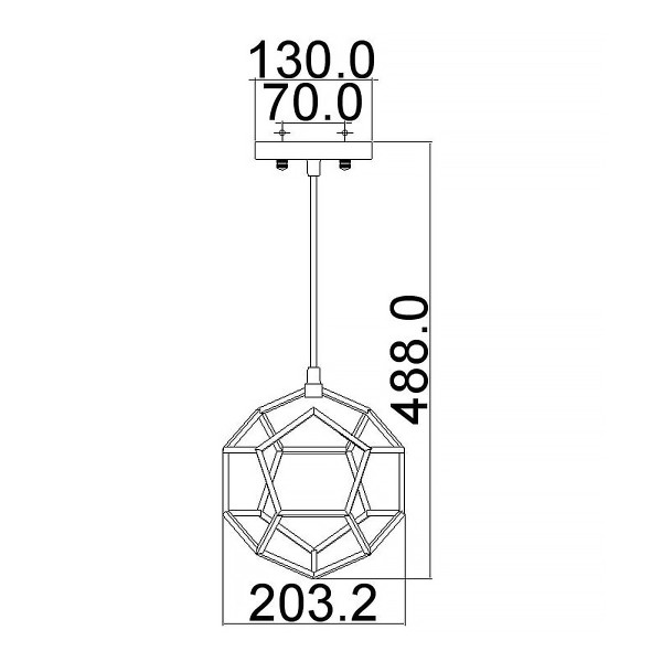 Lampa wisząca surowa stal Rocklyn 1xE27x100W wym: 287x20,3x20,3 cm Kichler