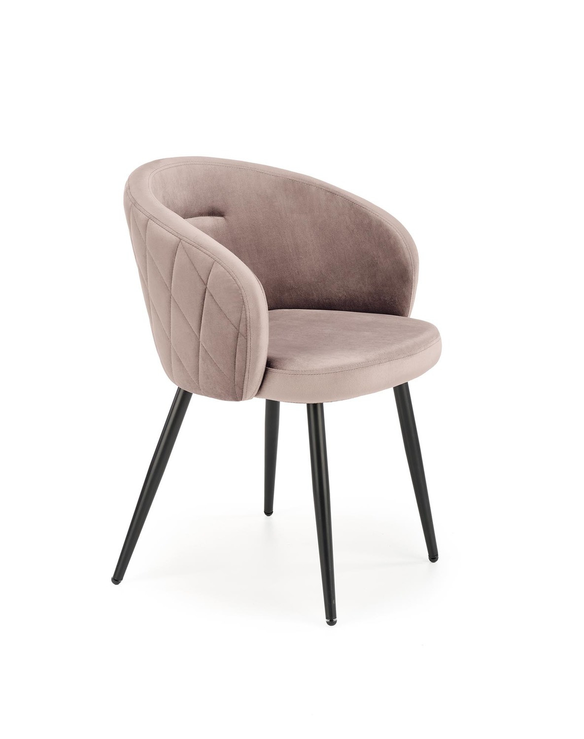 Krzesło tapicerowane K430 VELVET beżowe