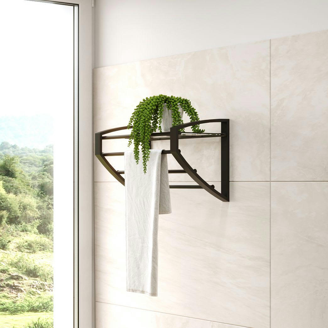 LOFT-GAME - Porte-serviette noir