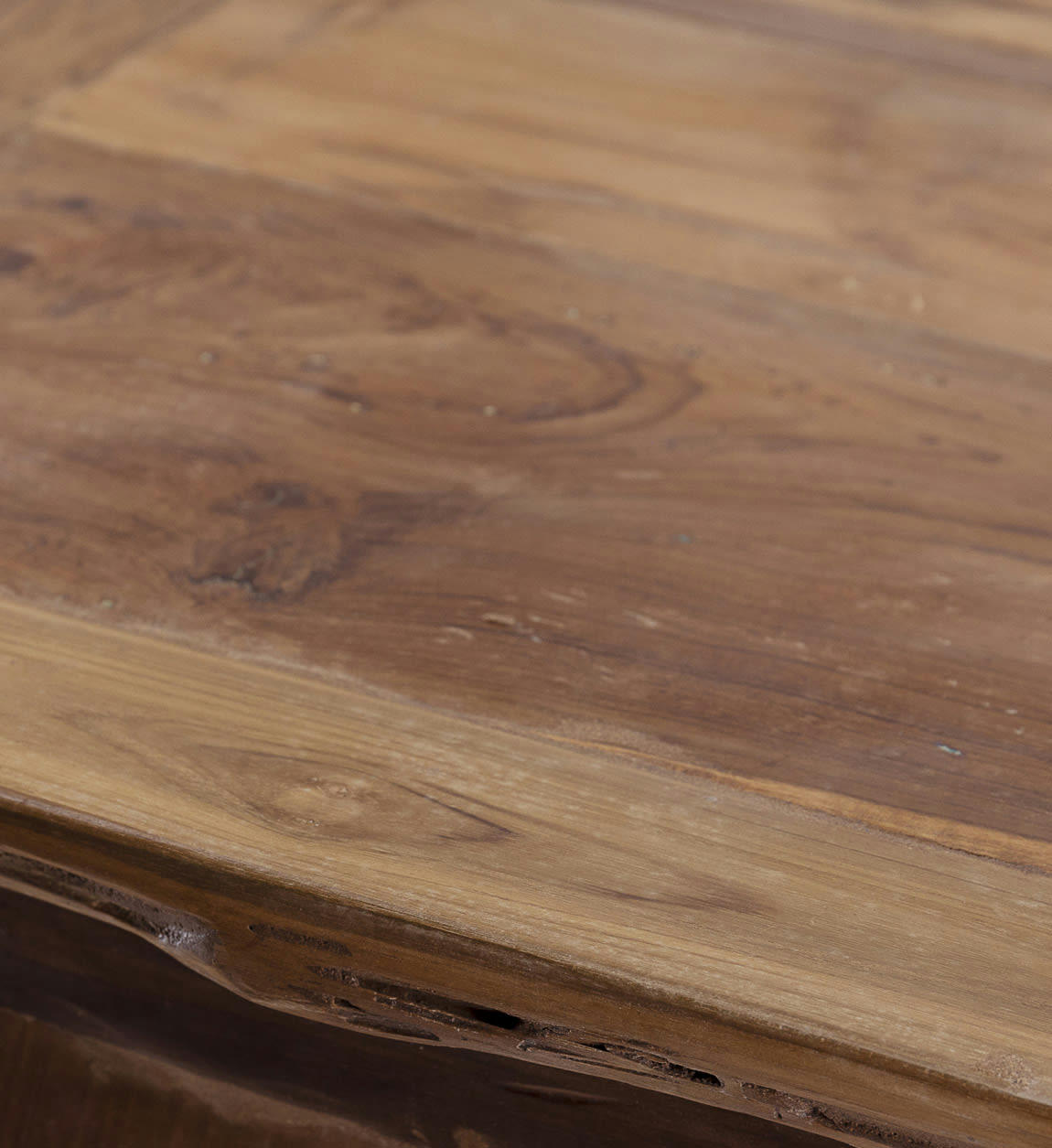 - Table basse en teck naturel L 85cm