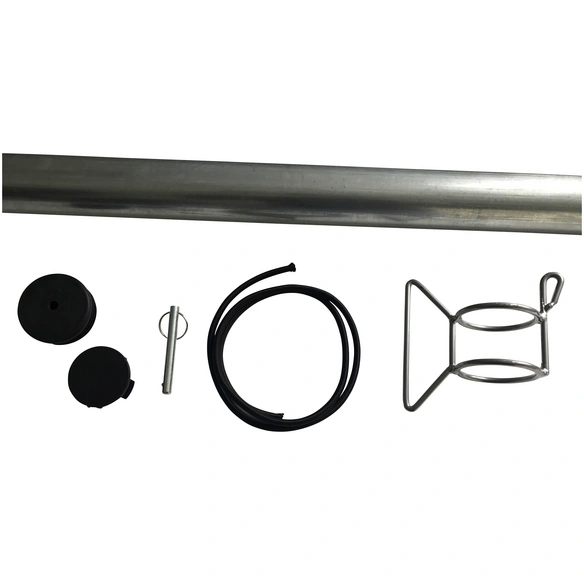 Stahlmast-Set, für Sonnensegel, Stahl