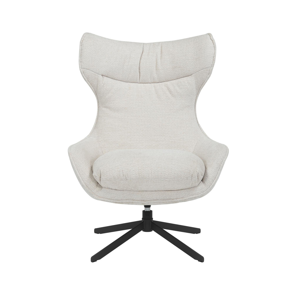 Starfurn Fauteuil Olivia - Off White Stof - 77x85x108cm