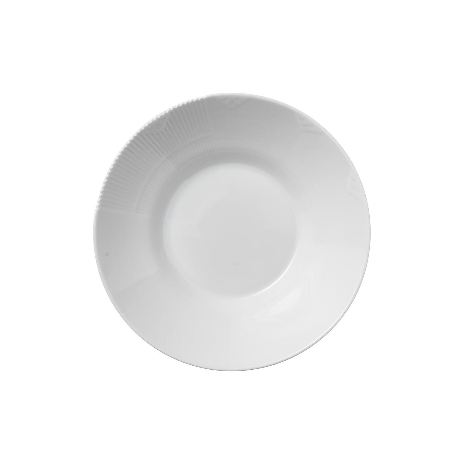 Hvid Elements dyb tallerken ø 25 cm