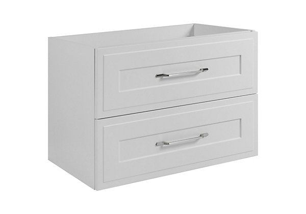 Meuble sous lavabo de style classique, blanc, 80 x 57 x 46 cm