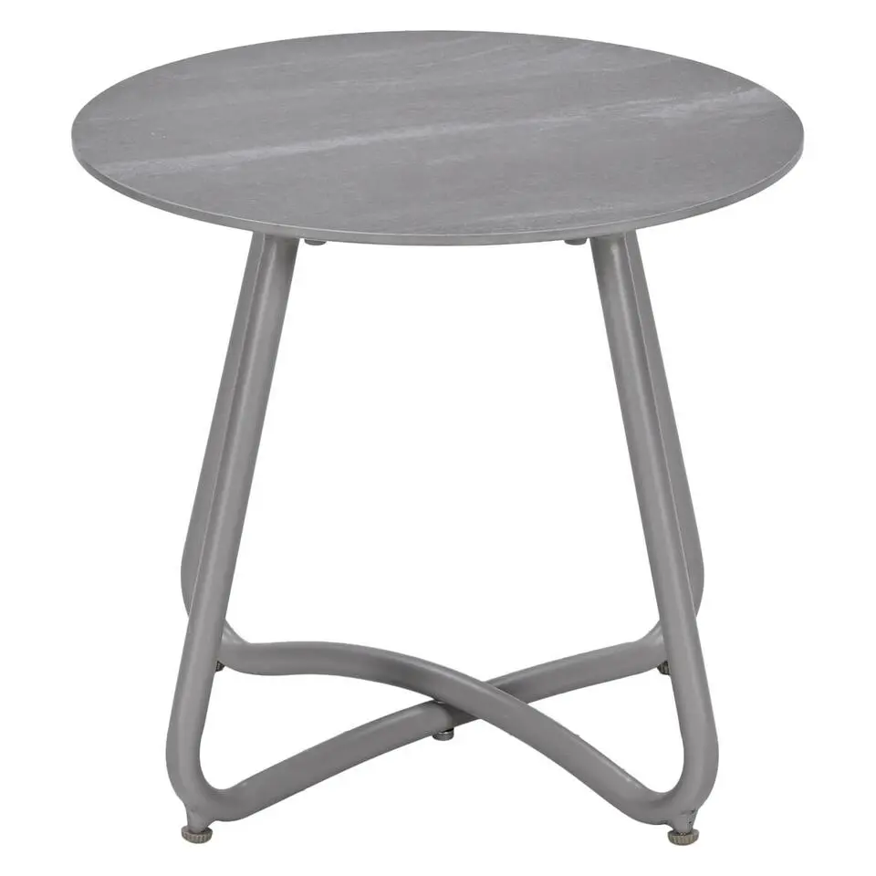 Vento bijzettafel tuin - &Oslash;45 cm taupe - aluminium/Centostone