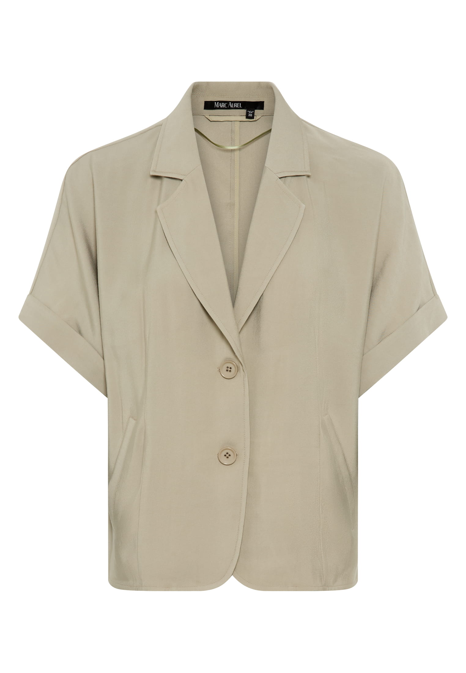Kurzblazer aus Shiny Twill