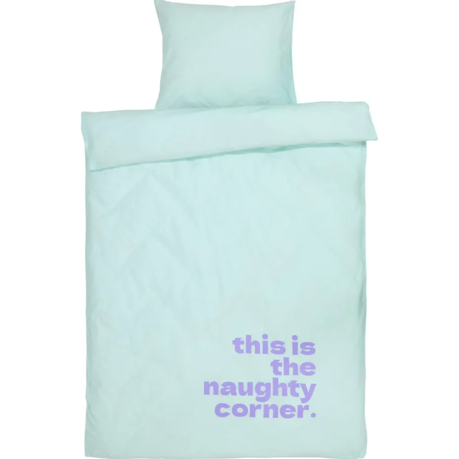 Kwantum Dekbedovertrekken | Beddengoed | Dekbedovertrek Naughty Corner Mint 240×240 Cm 240X240CM