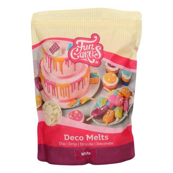 Funcakes White Deco Melts 1kg