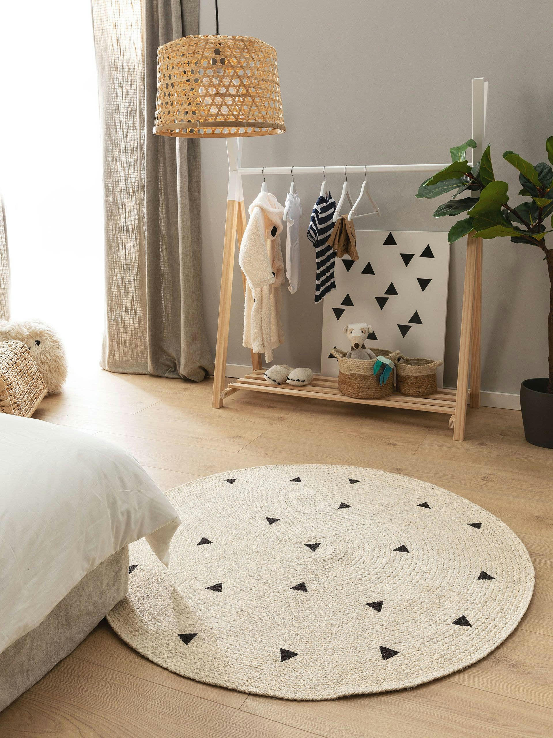 PIPPA - Tapis enfant crème D 160 rond